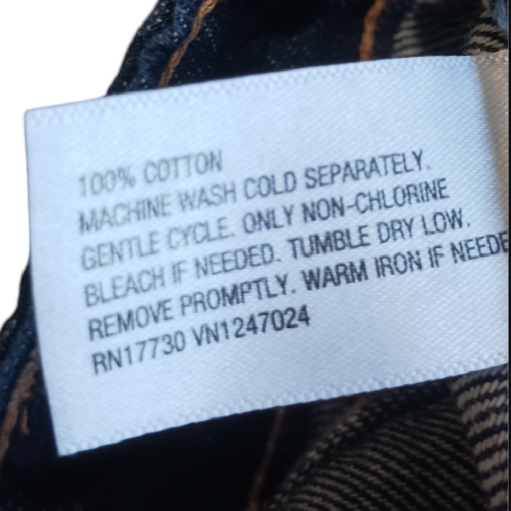 Future Collective High Rise Flare Jeans 100% Cotton Dark Wash - Picture 7 of 8
